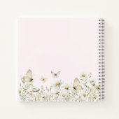 Carnet Fleur sauvage blanc de femme simple 50e anniversai (Dos)
