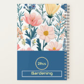 Carnet Fleur sauvage Bloom Pastel Savvy Blue Leaf Gardeni (Verso)