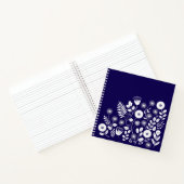 Carnet Fleur sauvage Boho violet et blanc (Intérieur)