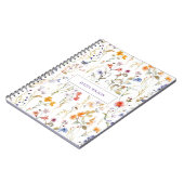Carnet Fleur sauvage colorée (Côté gauche)