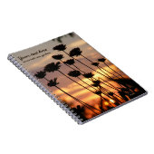 Carnet Fleur sauvage coucher de soleil (Côté Droit)