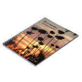 Carnet Fleur sauvage coucher de soleil (Côté gauche)