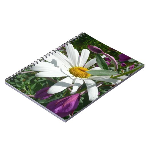 Carnet Fleur sauvage Daisy et Fireweed (Côté gauche)