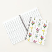 Carnet Fleur sauvage d'aquarelle Motif transparent (Intérieur)