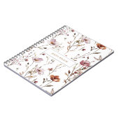 Carnet Fleur sauvage élégante (Côté gauche)