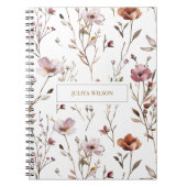 Carnet Fleur sauvage élégante (Devant)