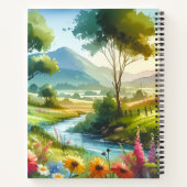 Carnet Fleur sauvage et ruisseau dans la vallée de Spring (Dos)