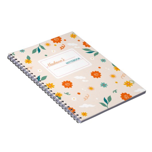 Carnet Fleur sauvage mignons (Côté Droit)