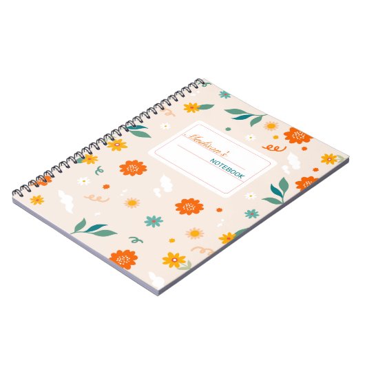 Carnet Fleur sauvage mignons (Côté gauche)