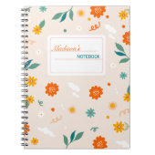 Carnet Fleur sauvage mignons (Devant)