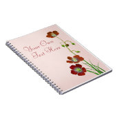 Carnet Fleur sauvage rouge (Côté Droit)