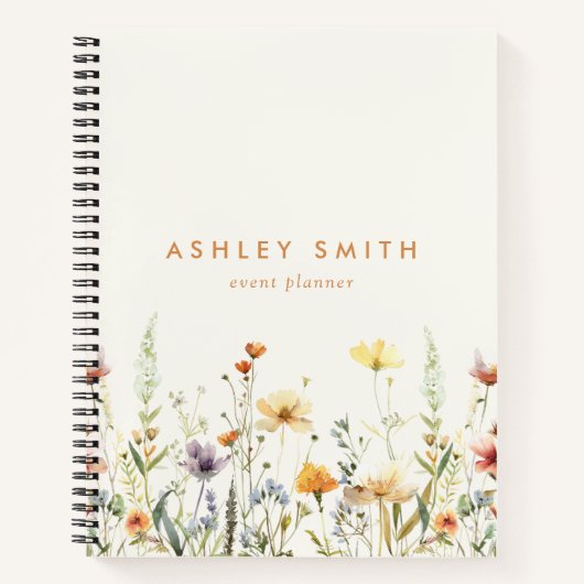 Carnet Fleur sauvage rustique (Devant)