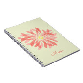Carnet Fleur sauvage simple personnalisé (Côté Droit)