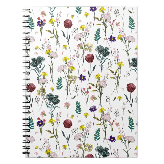 Carnet Fleur Sauvage Vibrante (Devant)
