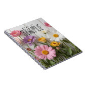 Carnet "Fleur Simple" (Côté Droit)