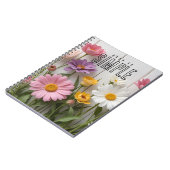 Carnet "Fleur Simple" (Côté gauche)
