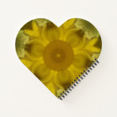 Carnet Fleur soleil éclate dorée (Dos)