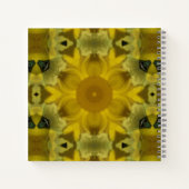 Carnet Fleur soleil éclate dorée (Dos)