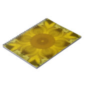 Carnet Fleur soleil éclate dorée (Côté gauche)
