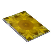Carnet Fleur soleil éclate dorée (Côté Droit)