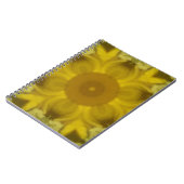 Carnet Fleur soleil éclate dorée (Côté gauche)