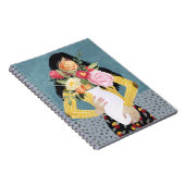 Carnet Fleur Vase Girl (Côté Droit)