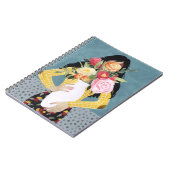 Carnet Fleur Vase Girl (Côté gauche)