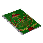 Carnet Fleur Vert (Côté Droit)