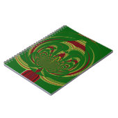 Carnet Fleur Vert (Côté gauche)