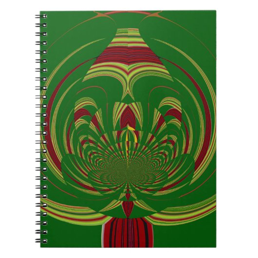 Carnet Fleur Vert (Devant)