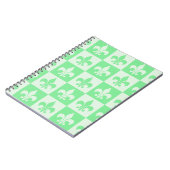 Carnet Fleur vert en bon état de lis (Côté gauche)