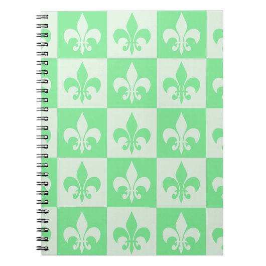 Carnet Fleur vert en bon état de lis (Devant)