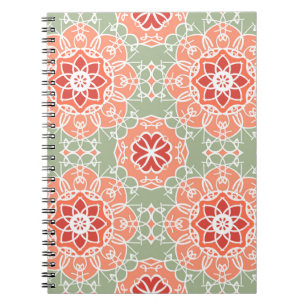 Carnet Fleur vintage Arrière - plan. Motif floral incolor