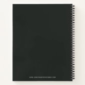 Carnet Fleur Vintage foncée (Dos)