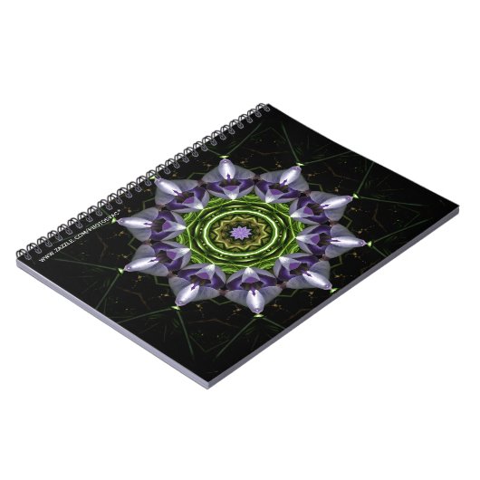 Carnet Fleur Violette (Côté gauche)