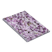 Carnet Fleur violette, cadre de fraîcheur estivale. (Côté Droit)