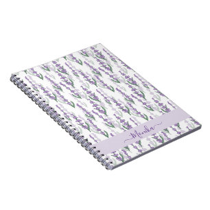 Carnet Fleur violette de provence du champ de lavande