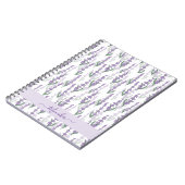Carnet Fleur violette de provence du champ de lavande (Côté gauche)
