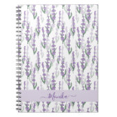 Carnet Fleur violette de provence du champ de lavande (Devant)