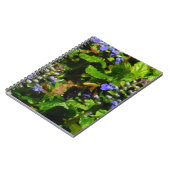 Carnet Fleur violette et abeille boursouflante (Côté gauche)