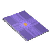 Carnet Fleur Violette Simple sur Croix Moderne (Côté Droit)
