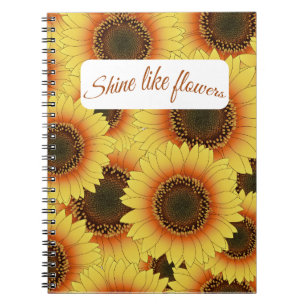 Carnet 🌸 Fleur vive : Briller Comme Des Fleurs 🌸