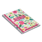 CARNET FLEURÉ POUR L'ÉCOLE À LA MAISON (Côté Droit)