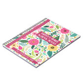 CARNET FLEURÉ POUR L'ÉCOLE À LA MAISON (Côté gauche)