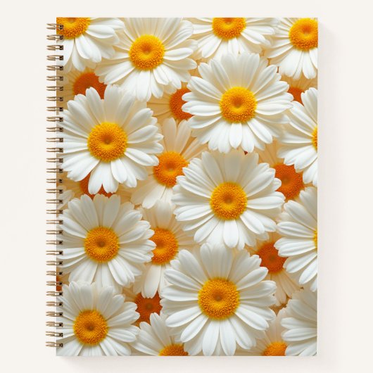 carnet fleuri jaune-orange (Devant)