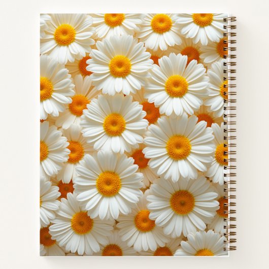 carnet fleuri jaune-orange (Dos)