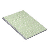 Carnet fleuri vert (Côté Droit)