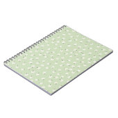 Carnet fleuri vert (Côté gauche)