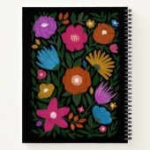 Carnet Fleurir pleinement la vie - Floral audacieux | Nom (Dos)