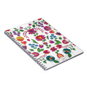 Carnet Fleuris Colorés Kalocsa (Côté Droit)